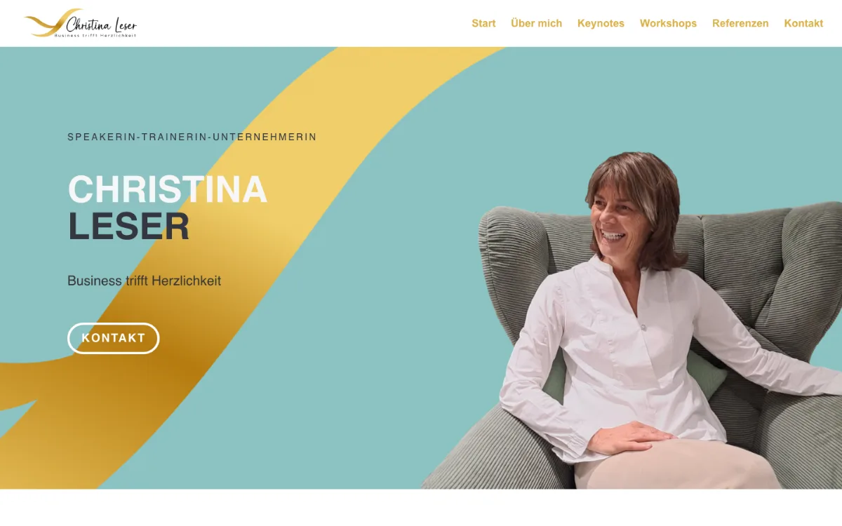 Startseite von christinaleser.de in der Desktop-Ansicht